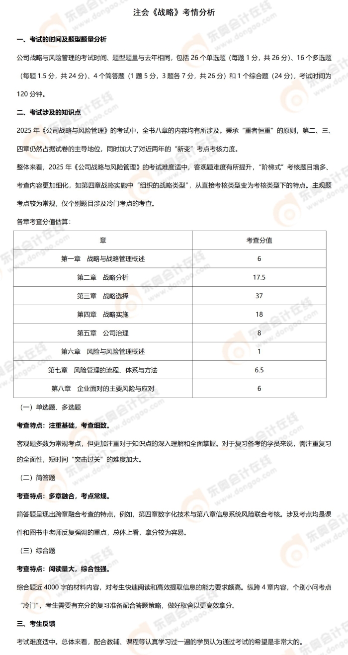 戰(zhàn)略考情