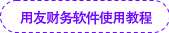 用友財務軟件使用教程