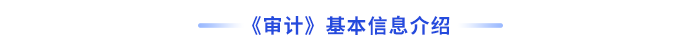 審計(jì)基本信息介紹