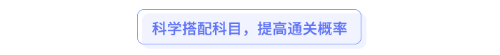 科學(xué)搭配科目，提高通關(guān)概率