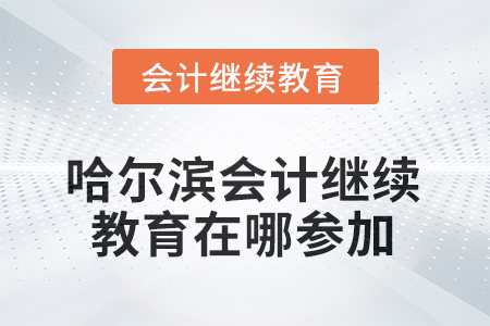 2025年哈爾濱會計繼續(xù)教育在哪參加？